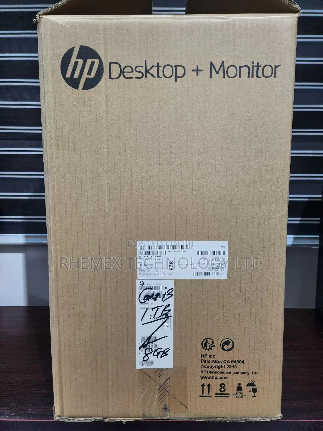 New Desktop Computer HP 8GB Intel Core I3 HDD 1T