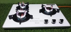 Rinnai Gas Cooker 3 Burner Glass Top White