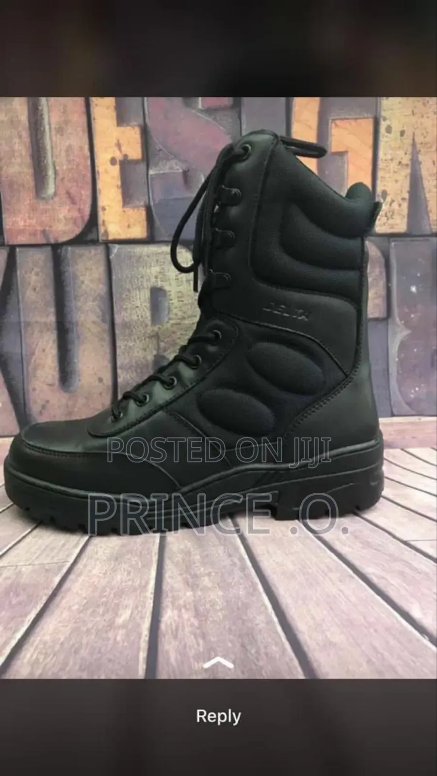 Delta Leather Security Boots
