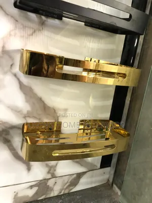 Living Home Golden Double Shelf