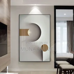 Modern Abstract Geometric Art Canvas Print
