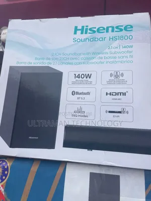 Hisense Sound Bar + Sub Woofer ( Hs1800) 140watts
