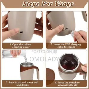 Auto Self Mixing Electric Coffee Mixing Cups