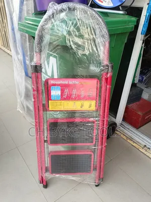 3 Steps Household Red Ladder