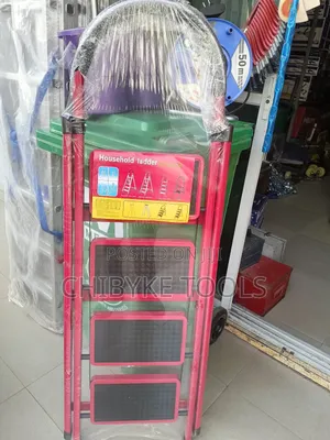 4 Steps Household Red Ladder