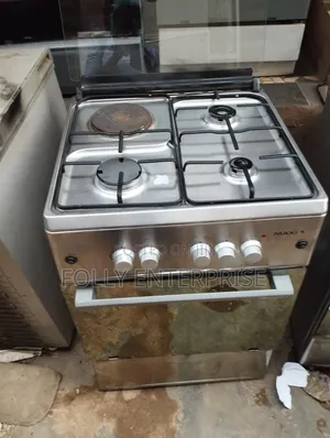 Maxi 60 by 60 Gas Cooker With Electric Hot Plate.
