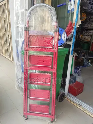 5 Steps Household Red Ladder