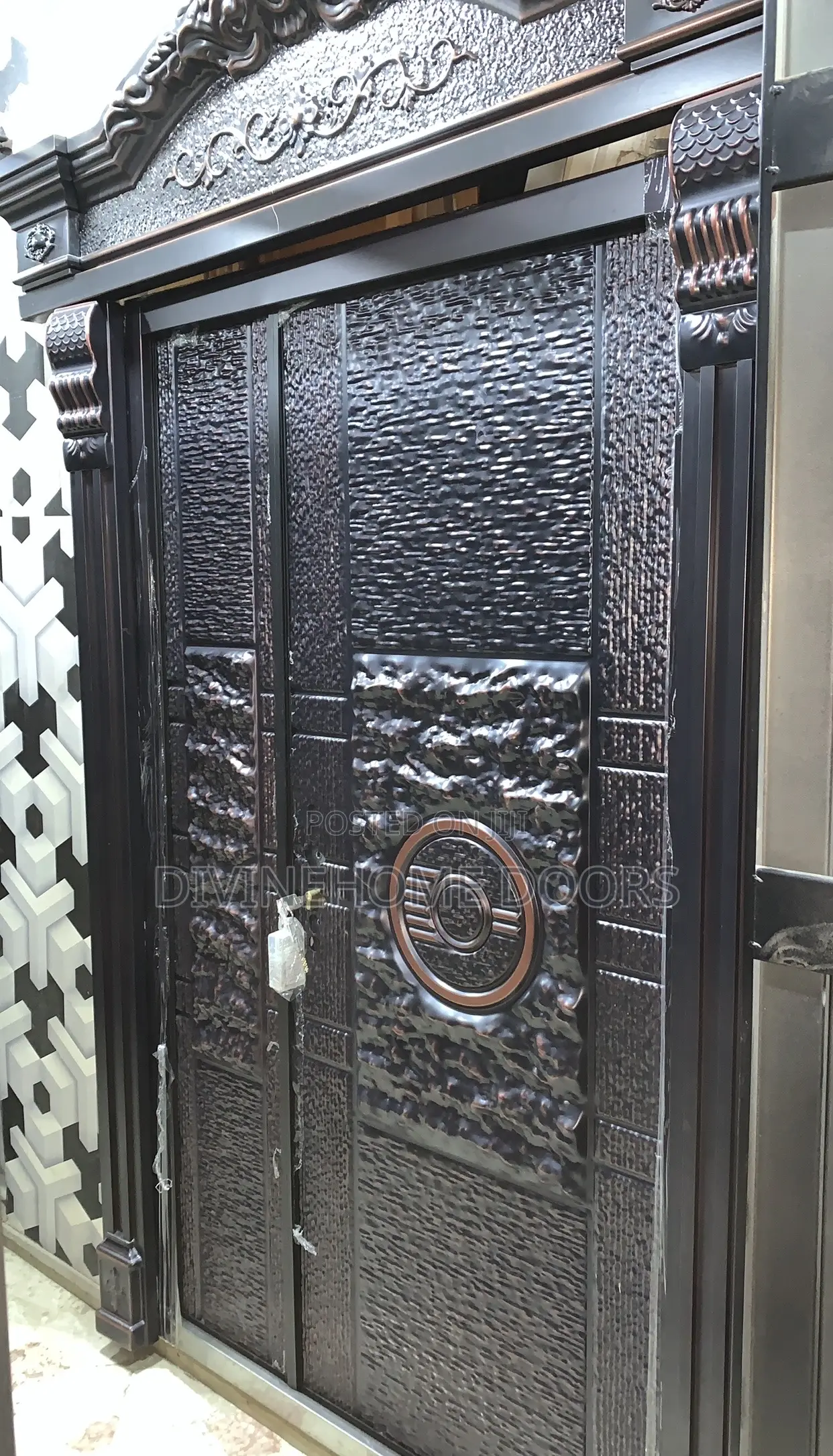 Copper Cast Door With Arc