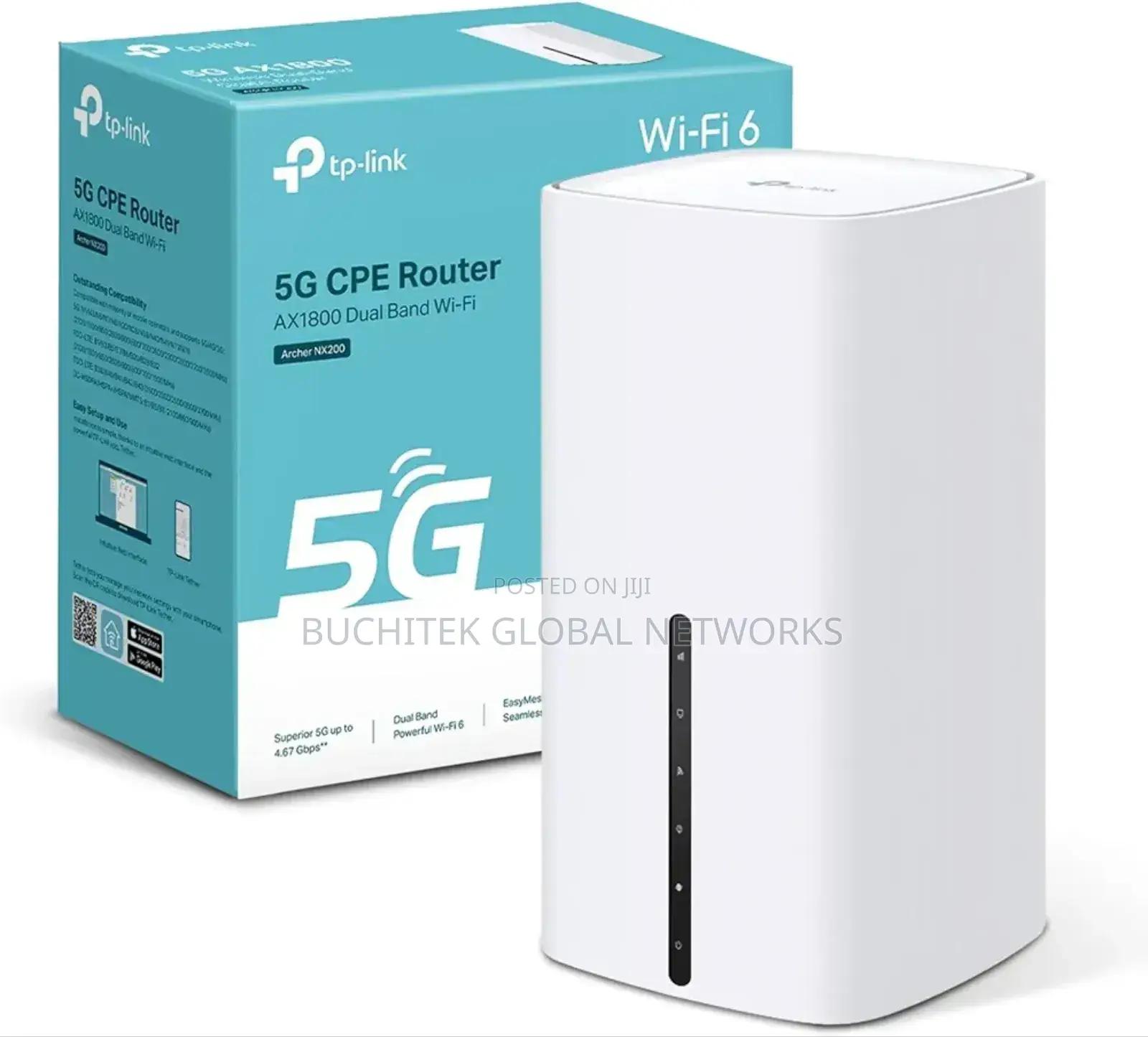 Tp-Link Archer NX200 5G Wi-Fi 6 AX1800 Wireless Sim Router