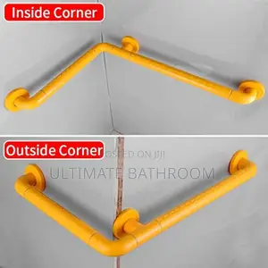 Corner Yellow Hand Grab Bar