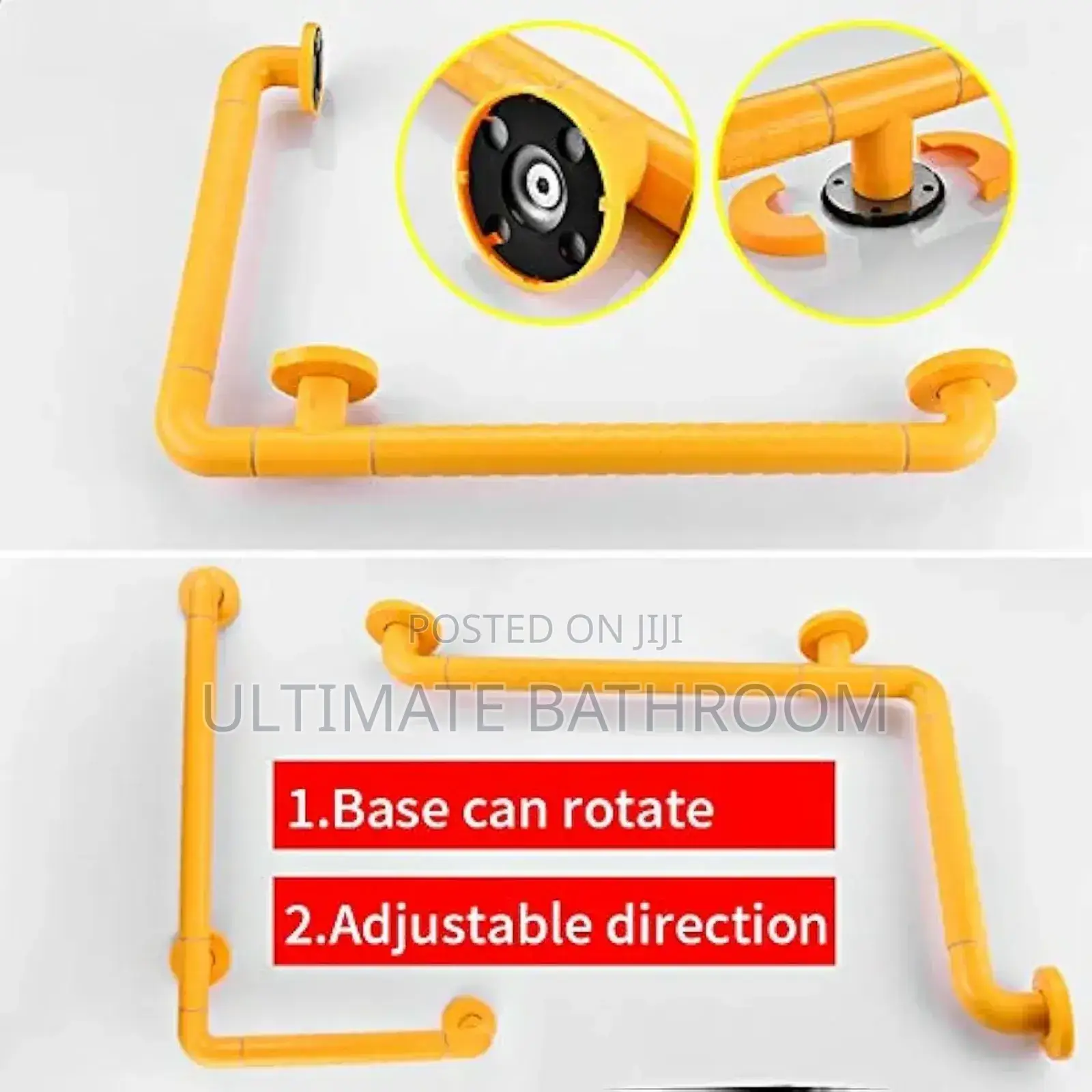 Corner Yellow Hand Grab Bar