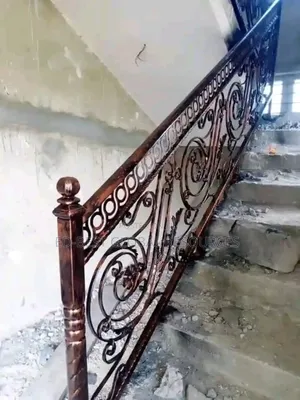 Snail Design Wrought Iron Handrail
