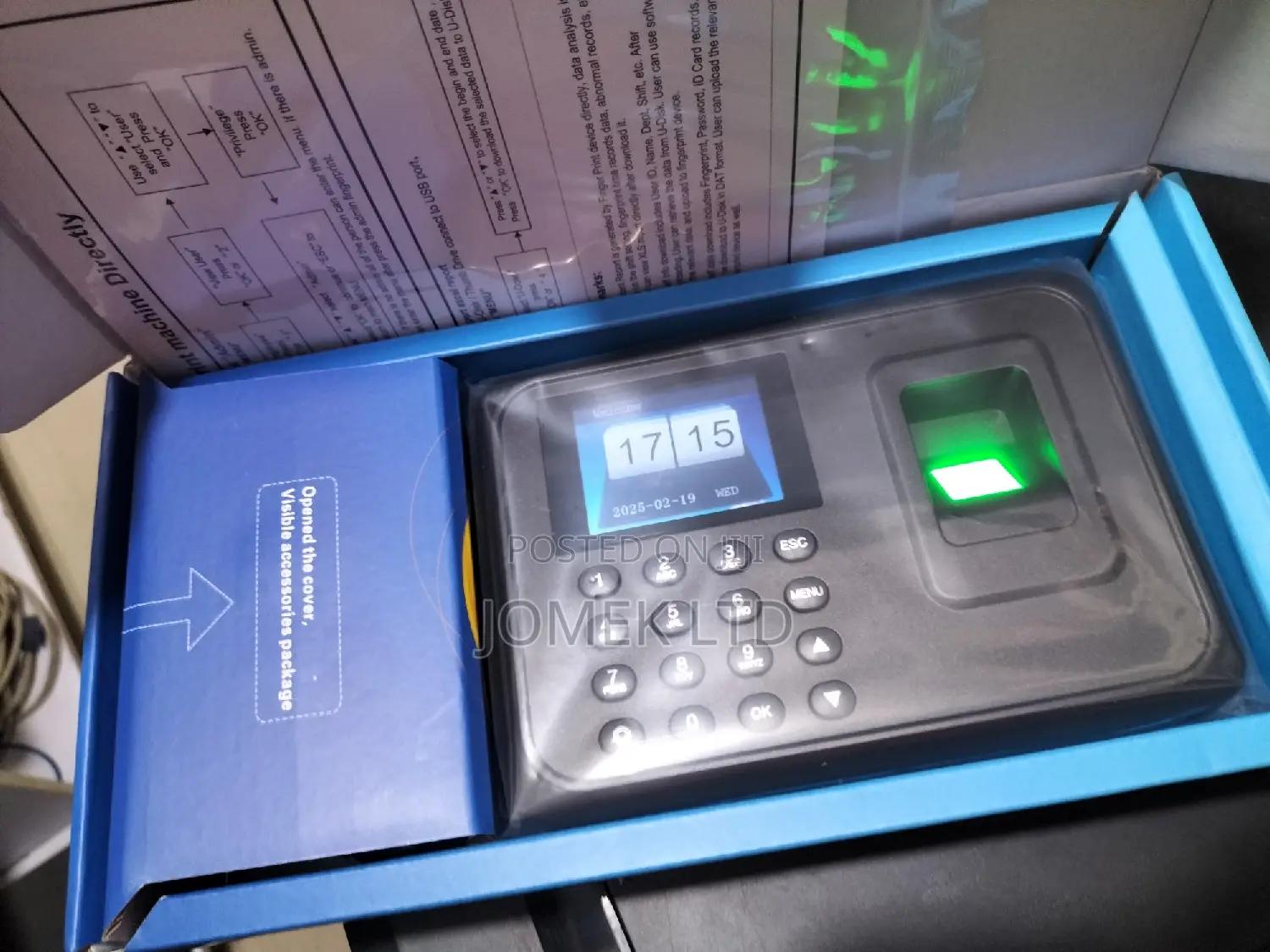 Time Clock Machine Biometric Fingerprint Attendance Machine