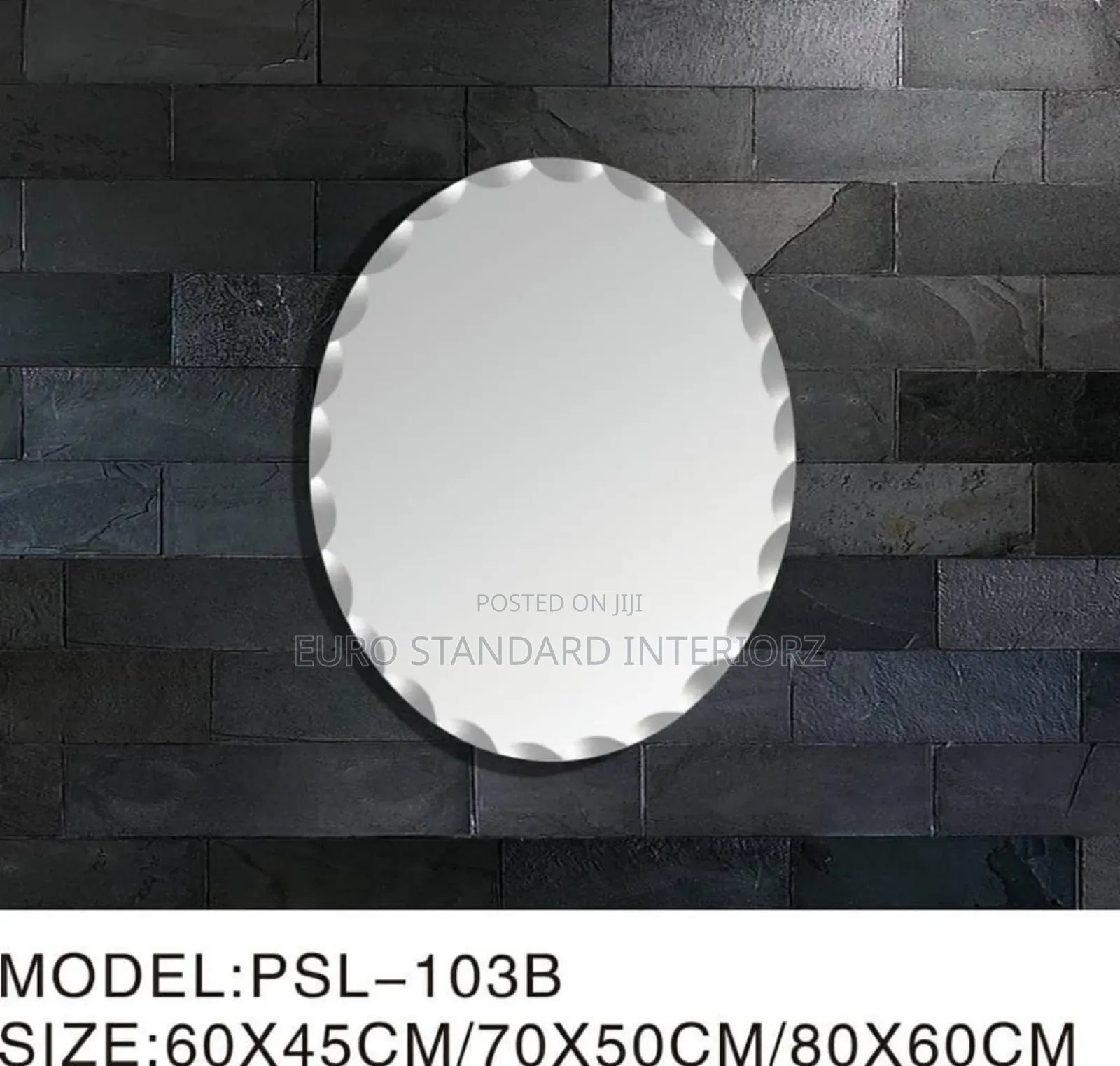 Plain Mirror Oval Shape