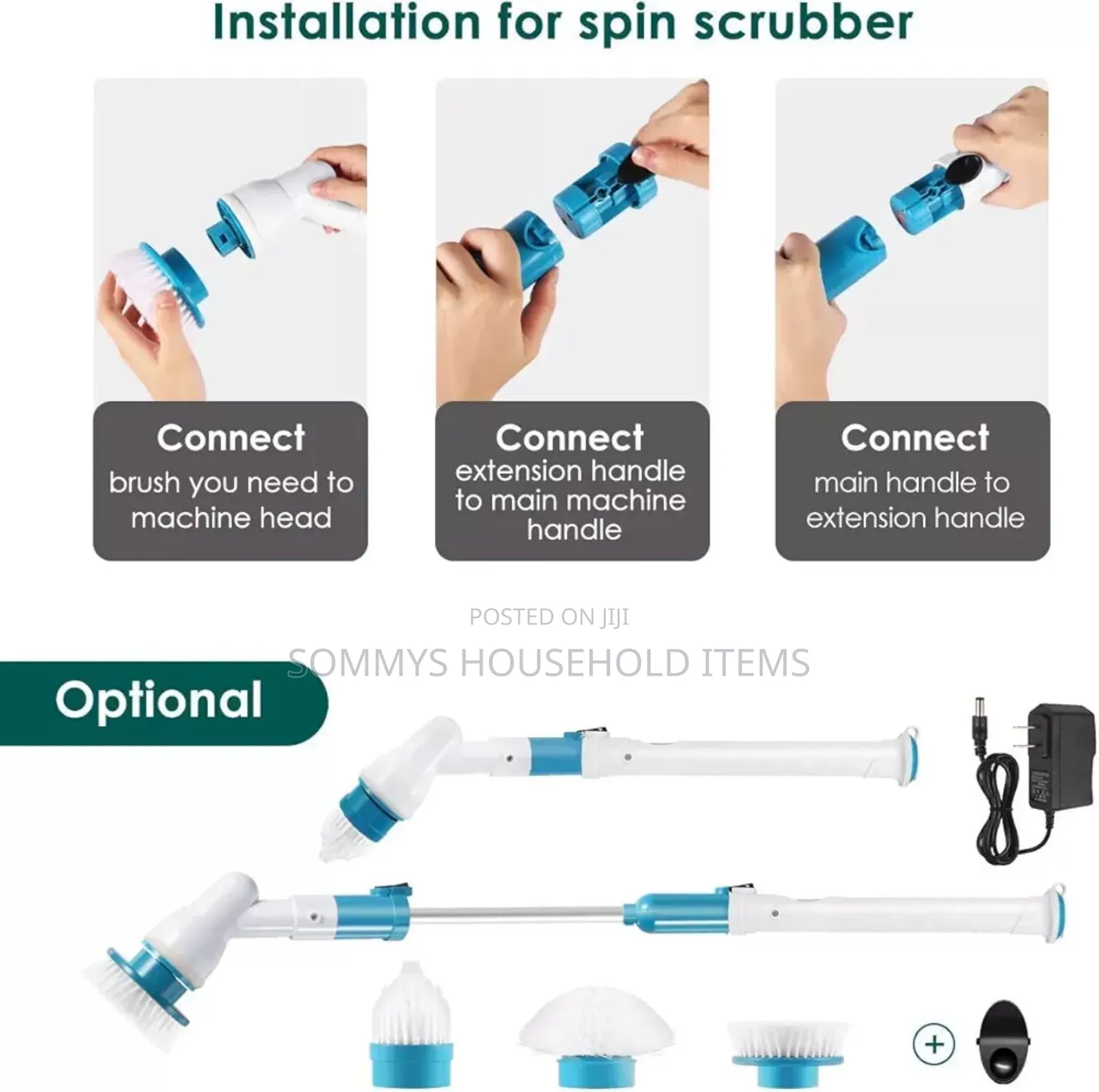 Rechargeable Spin Scrubber