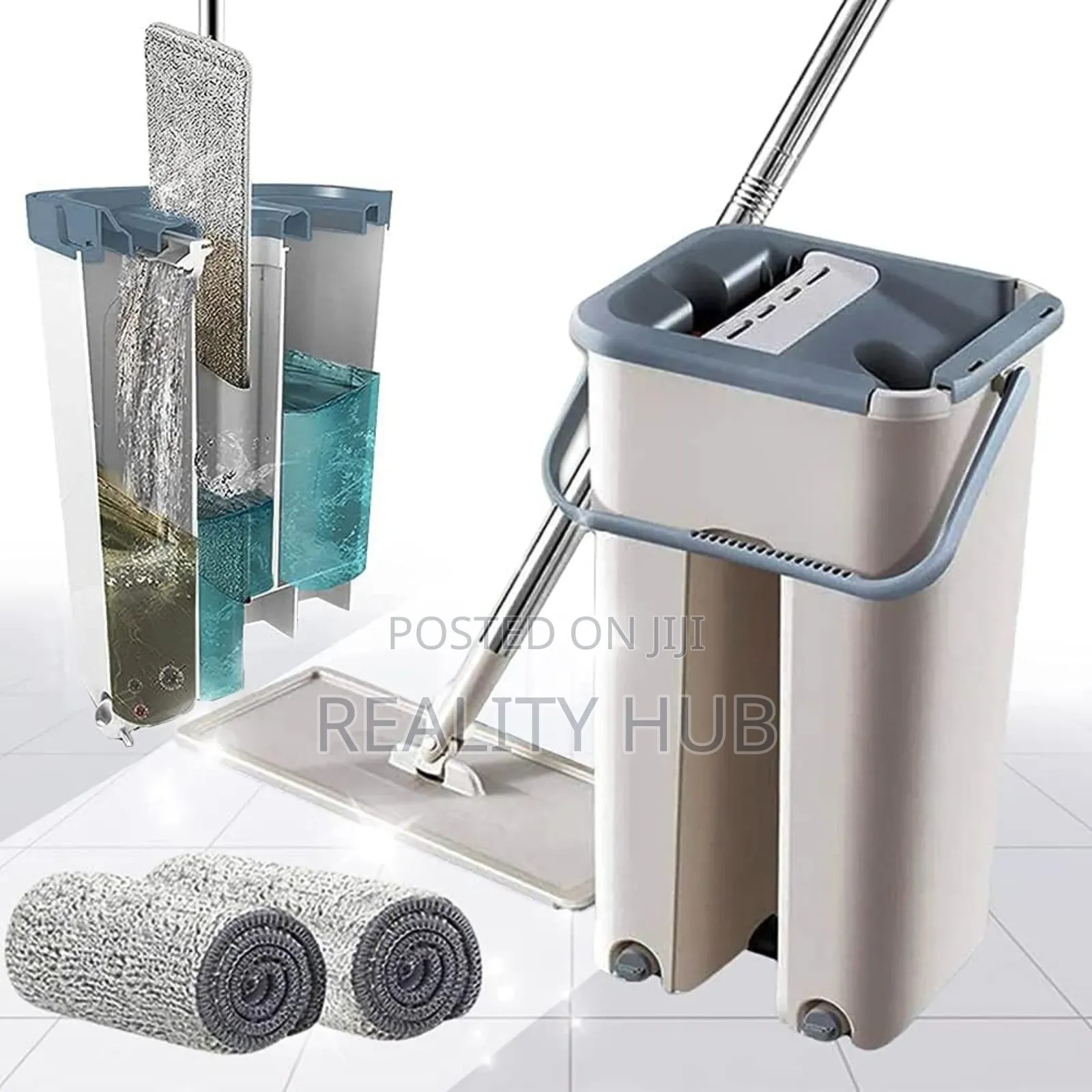 Scratch Cleaning Mop With Bucket and 2 Refills Smart