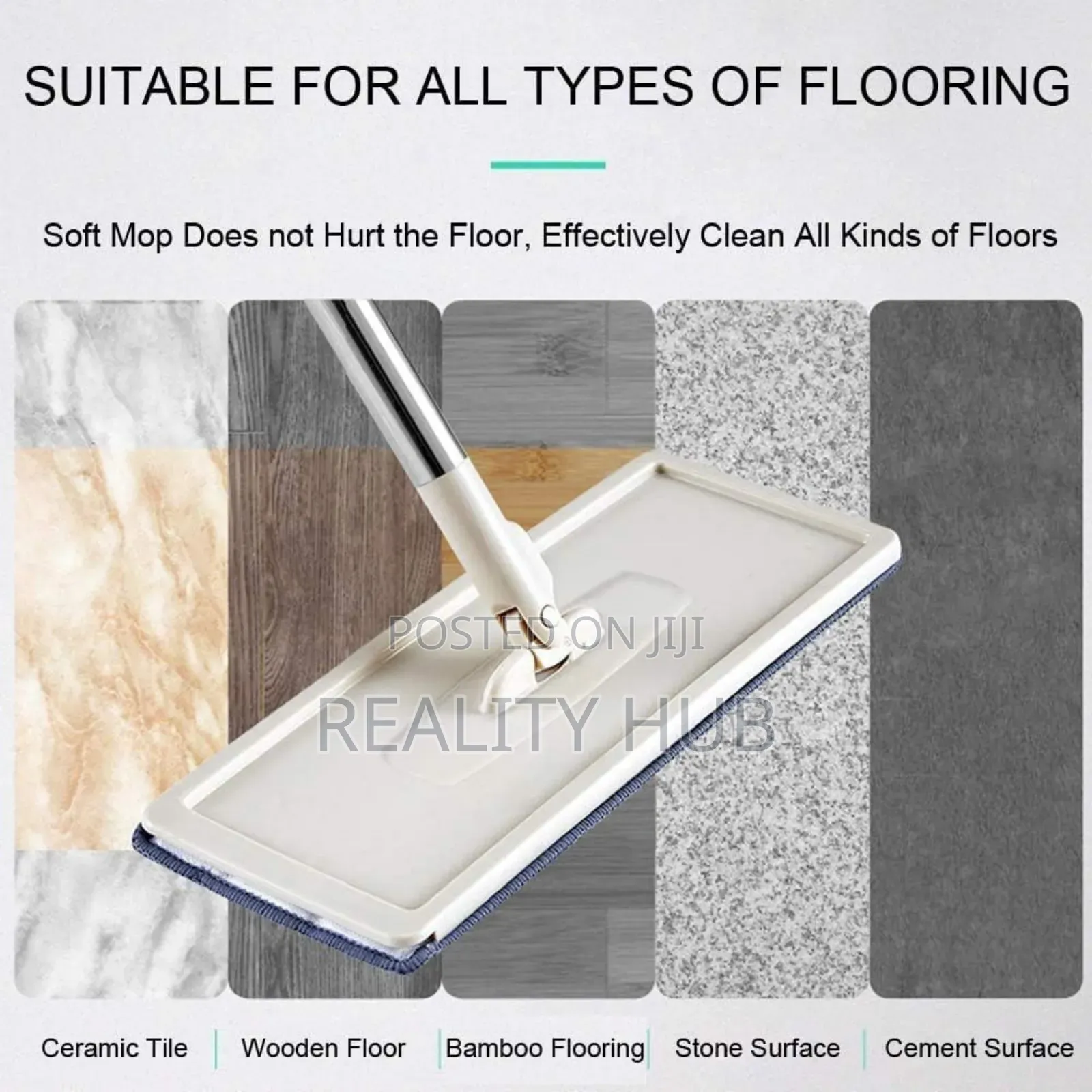 Scratch Cleaning Mop With Bucket and 2 Refills Smart