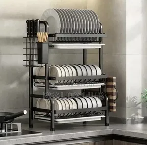 3 Tier Plate Rack Dish Drainer Dish Drainer Rack Holder