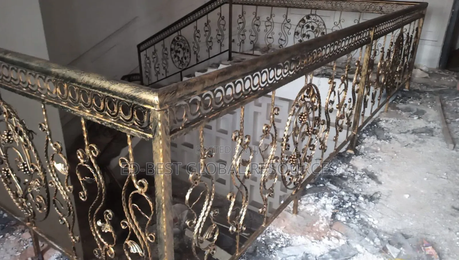 Exotic Wrought Iron Handrail