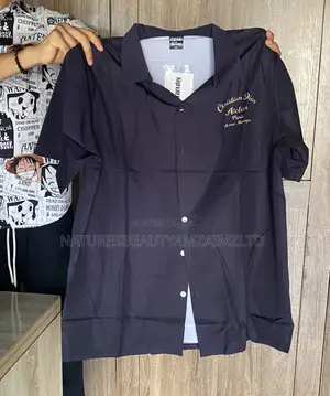 Mens Clothing Vintage Shirts T-Shirts Cotton Thick Collar