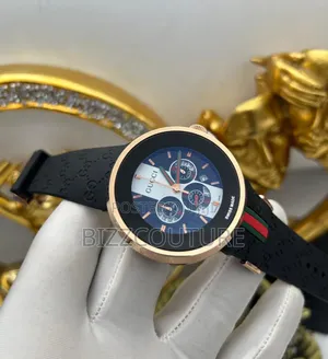 Original Gucci Black Striped Watch Available in Store