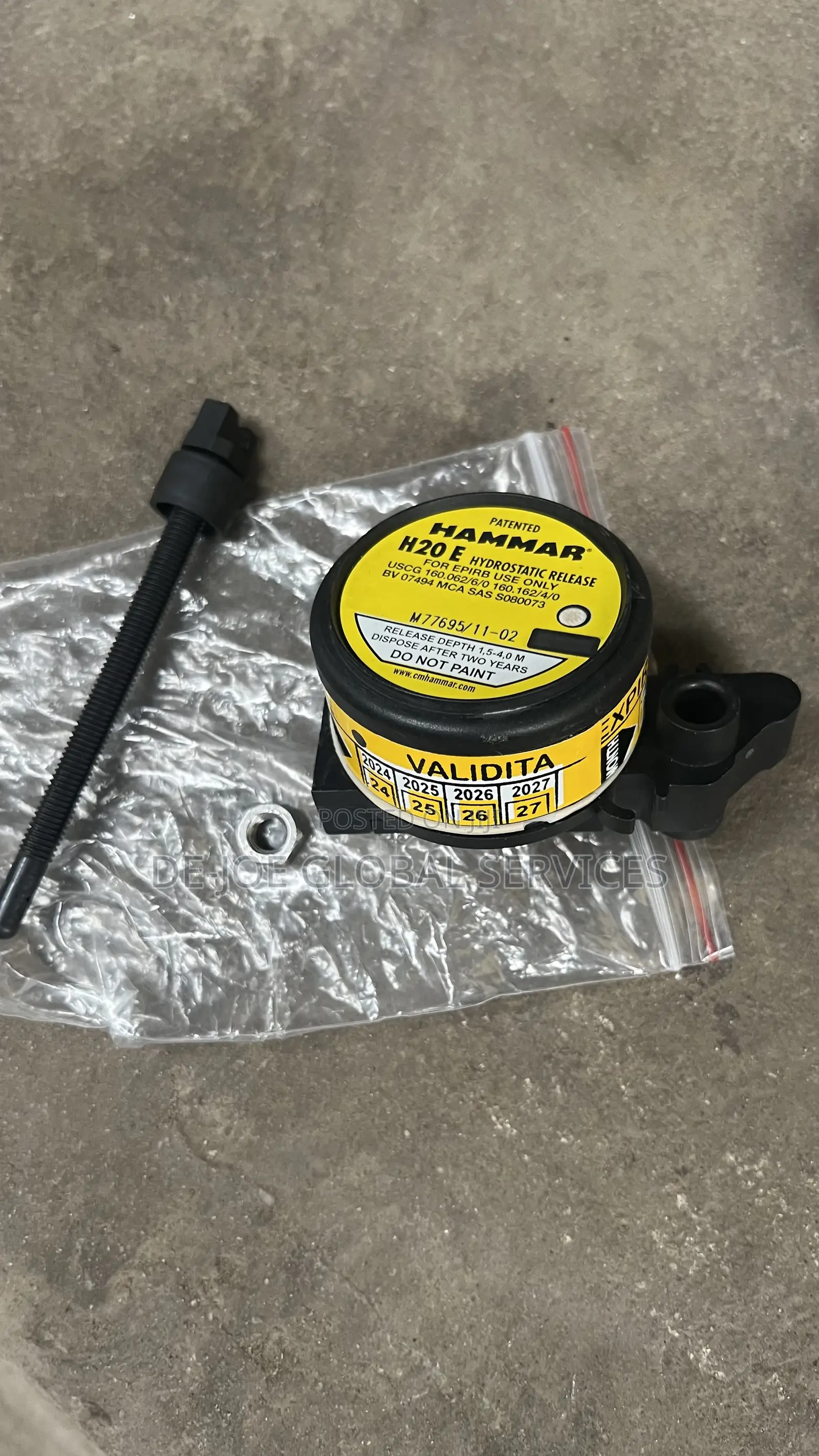 Hydrostatic Release for Epirb Hammar