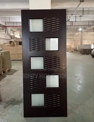Luxury Wooden Door With Glass for Kitchen
