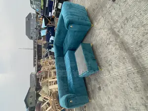 Standard L Shape Sofa and Table Glass Top