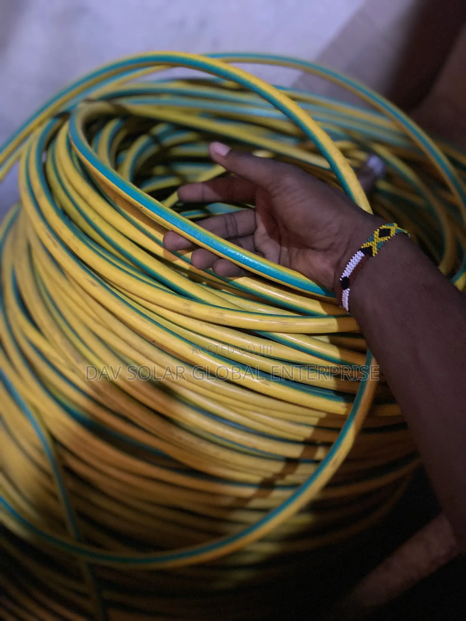 70mm Green and Yellow Cable