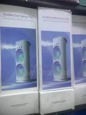 Double Ended Cooler Fan - Two Head Air Conditioner Mist Fan