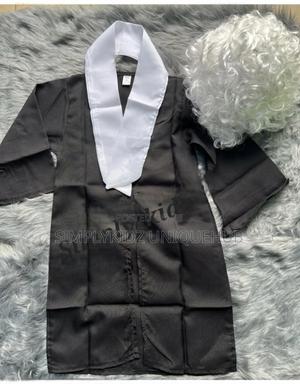 Lawyer Costume With Wig - Black White