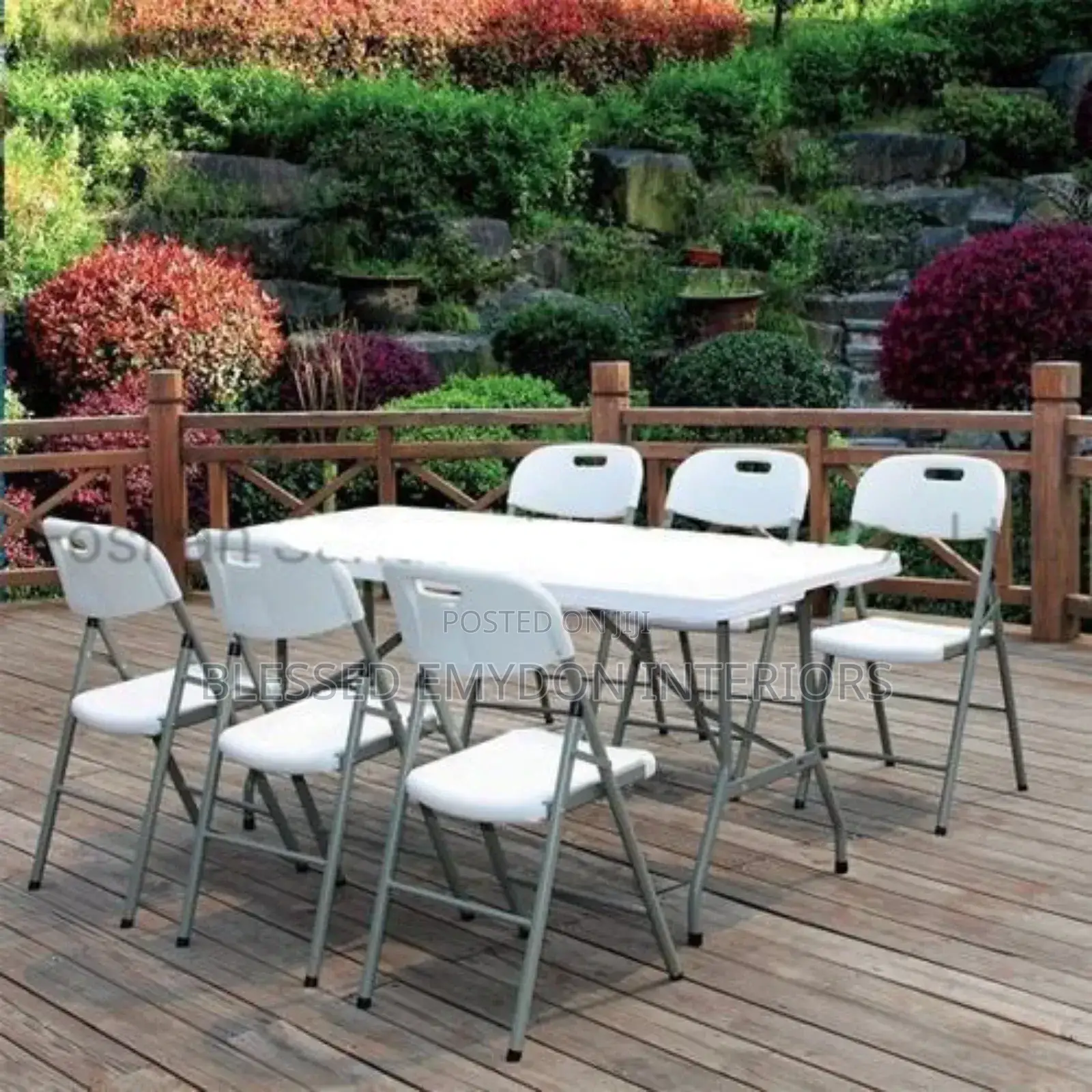 Foldable Set Garden Table Chair