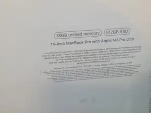 New Apple MacBook Pro 2023 M3 14-Inch 18GB Apple M3 Pro SSD 512GB