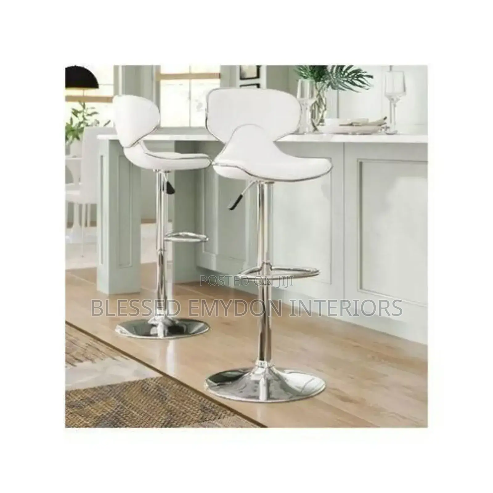 Modern Designed Adjustable Bar Stools - Set of 2