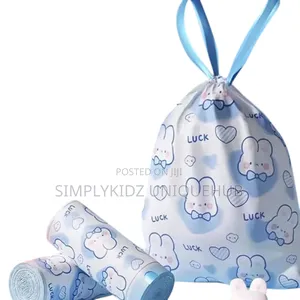 Cartoon Drawstring Kitchen Garbage Bag -70pcs