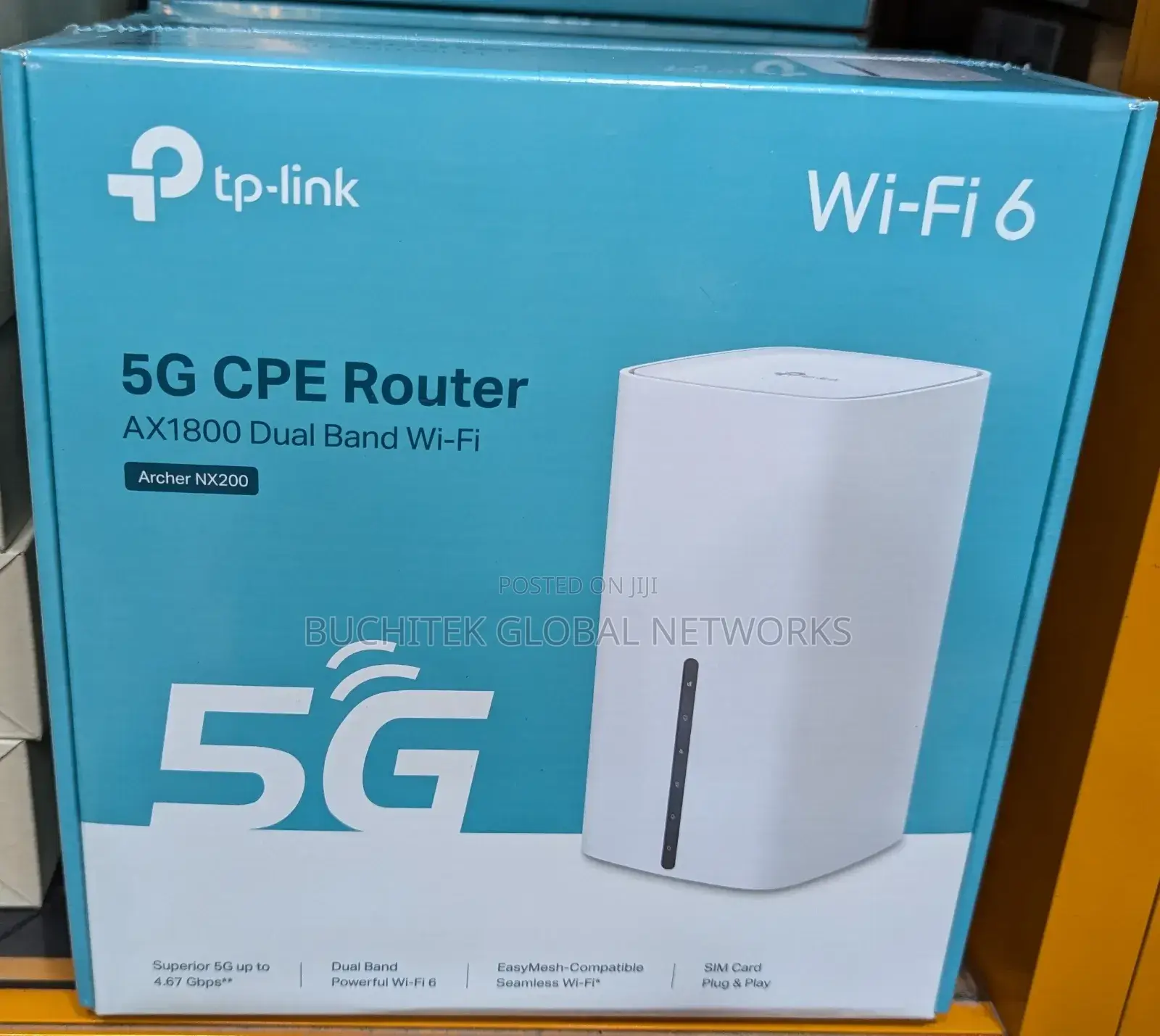Tp-Link Archer NX200 5G Wi-Fi 6 AX1800 Wireless Sim Router