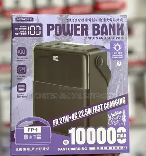 Remax 100,000mah Fp-1 27W + 22.5W Fast Charging Power Bank.