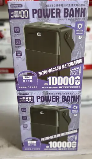 Remax 100,000mah Fp-1 27W + 22.5W Fast Charging Power Bank.