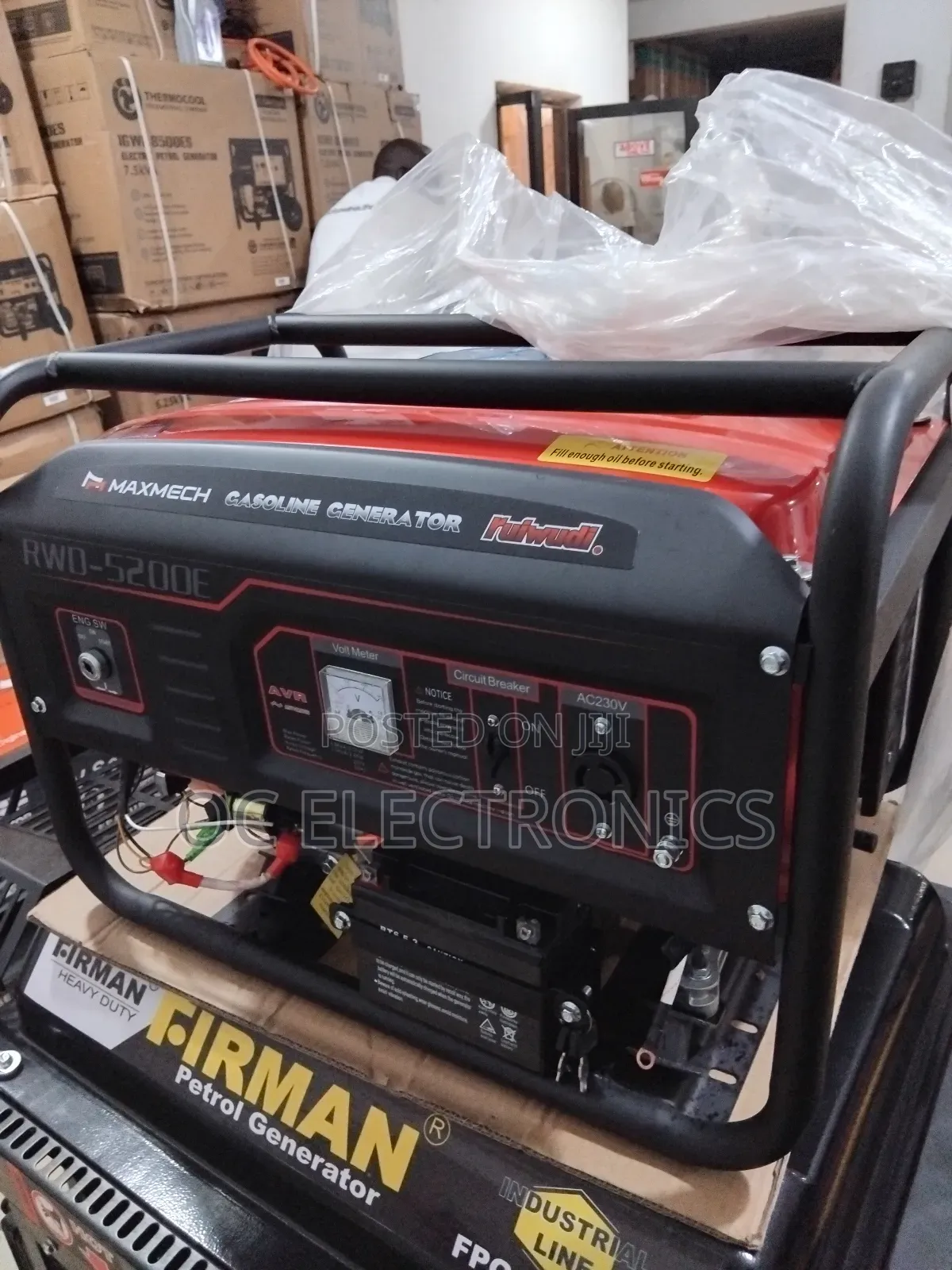 Maxmech RWD 5200E2 Automatic Generator 3.5kva