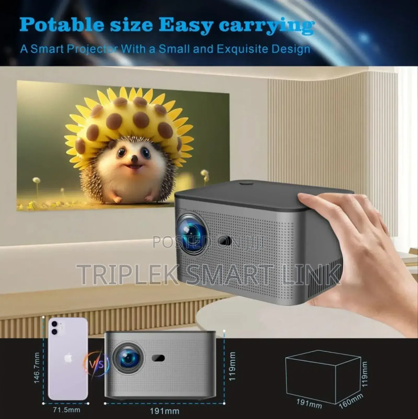 Hy 350 Smart Projector | 1080p Full Hd | Hardware Decoding