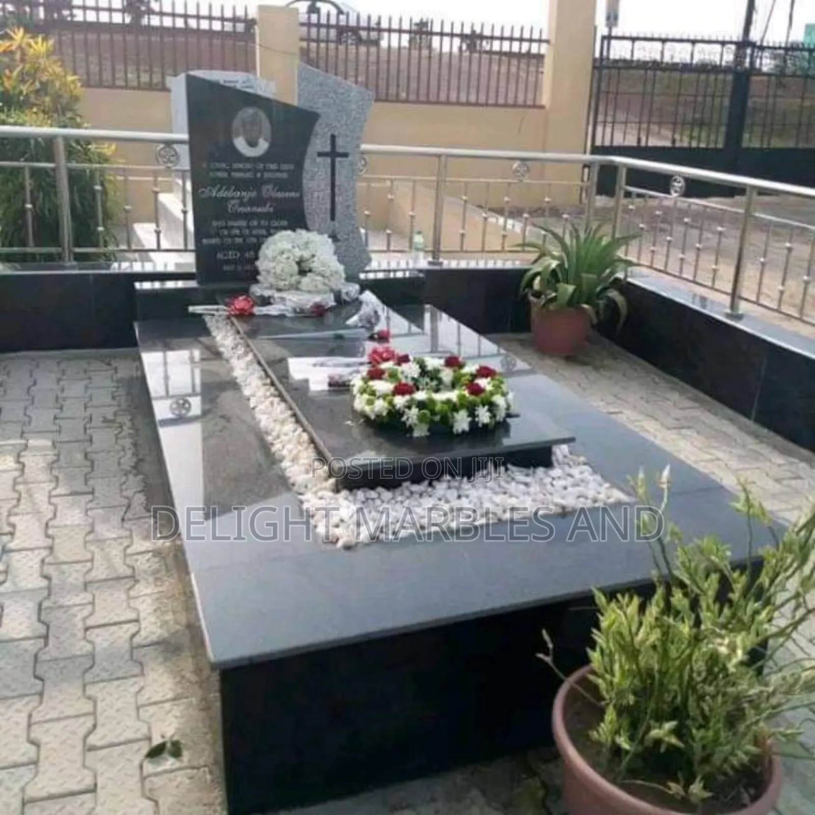 Grave With Marble Engraved