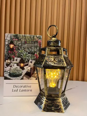 Photo - BLACK Decorative Led Lantern