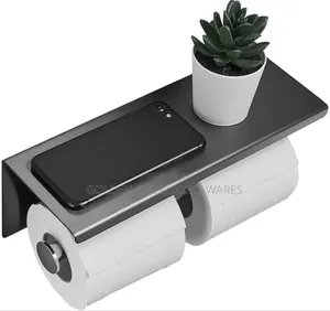 Black Double Tissue Paper Holder