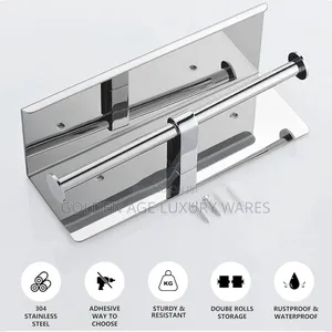 Stainless Double Tissue Paper Holder