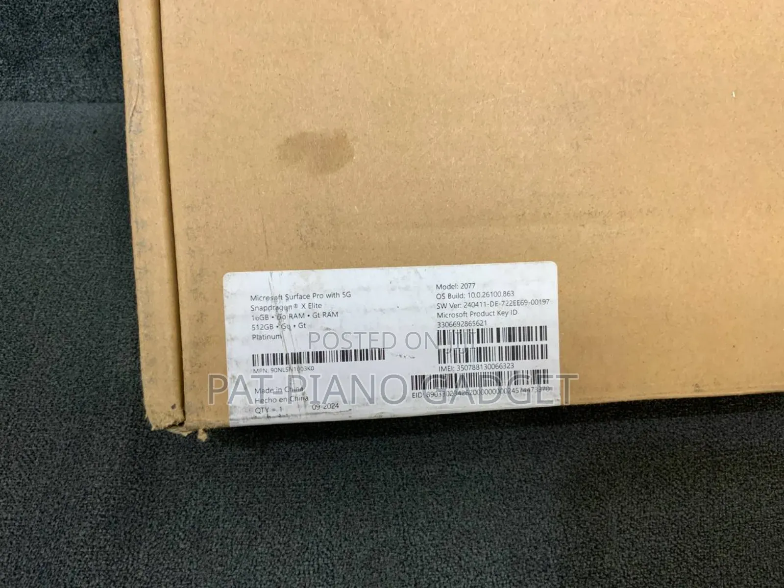 New Microsoft Surface Pro 11th Edition, a Copilot+ PC 16GB SSD 512GB