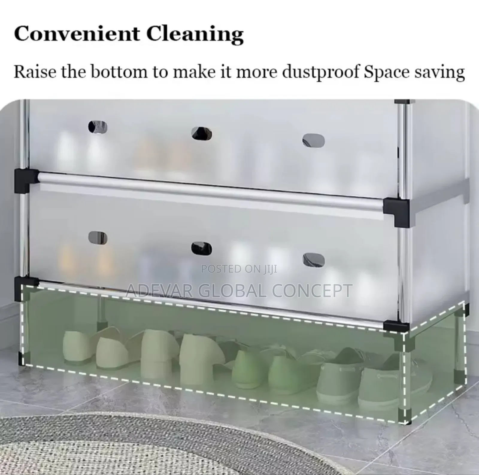 7 Layers Dustproof Shoe Rack With Cover - Other Layer Availa