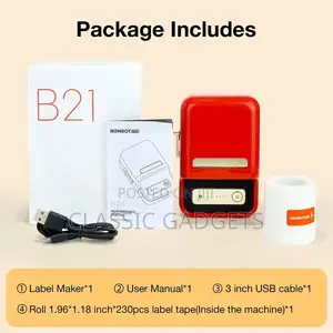Niimbot B21 Portable Thermal Label Bluetooth Printer