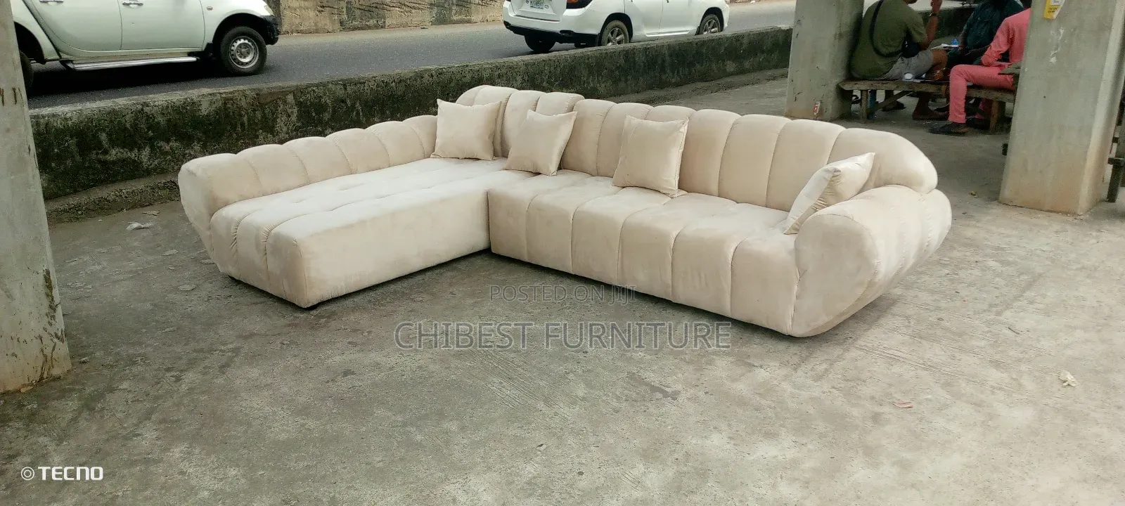 Smooth and Silky L Shaped Sofa