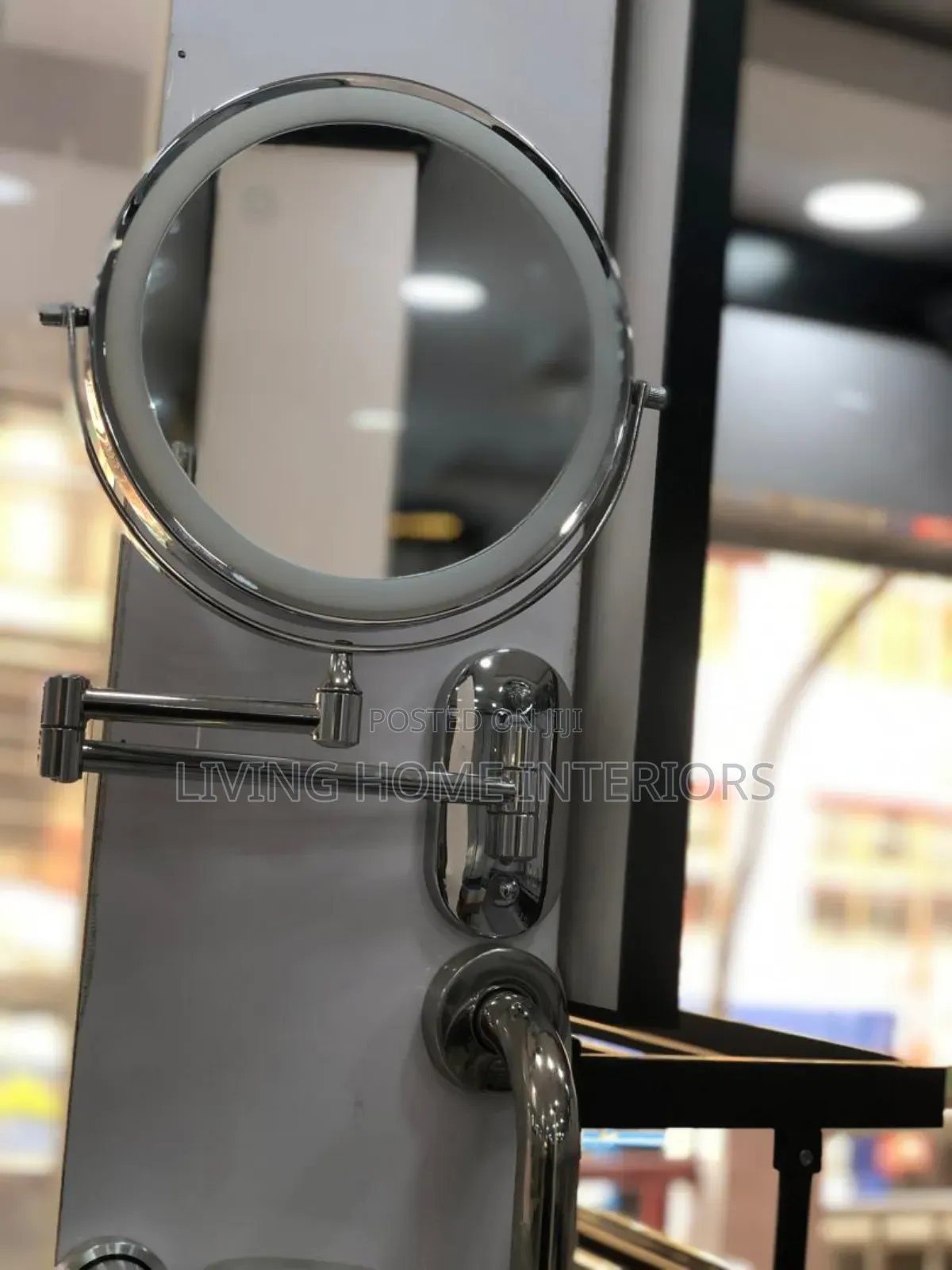 Midas Silver Magnify Mirror for Shaving and Makeup  
