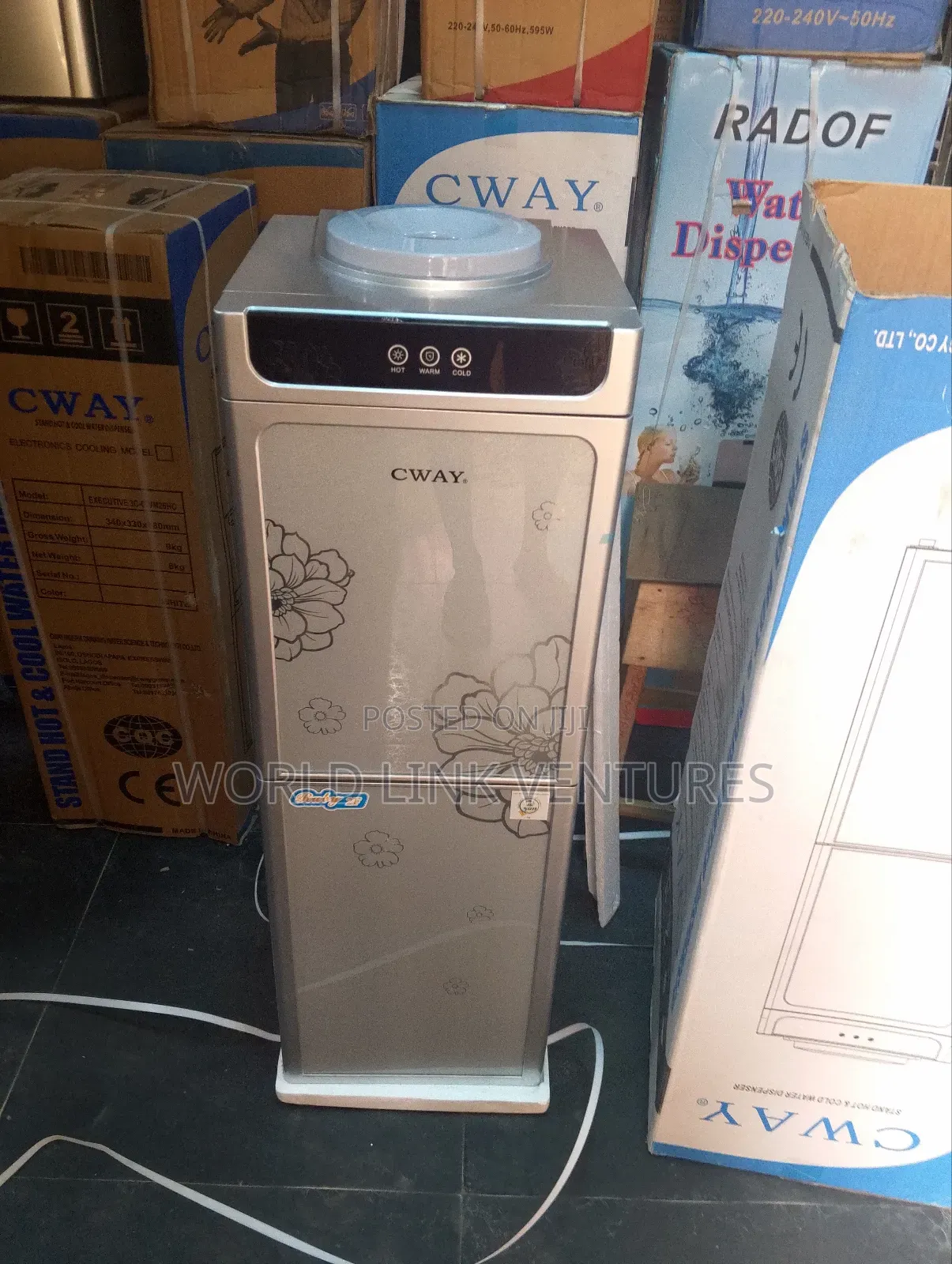 Cway Water Dispenser With Freezer